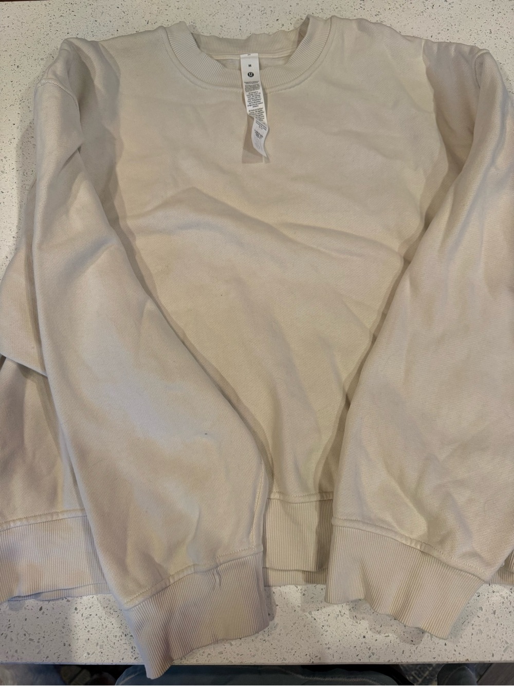 lululemon athletica Cream Crewneck Sweater